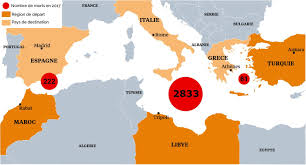 ▪ estimation du nombre à l'état sauvage : Infographie Plus De 3 100 Migrants Morts Ou Disparus En Mediterranee En 2017