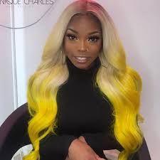 Monique Charles Hair Stylist With The Lemon Dip Drip Follow Wigology101 For More Pics Like Com Cabelos Estilosos Cabelo Estilos