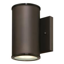 Westinghouse Mayslick 1 Light Oil Rubbed Bronze Outdoor Integrated Wall Lantern Sconce Cylinder 6315600 The Home Depot Outdoor Light Fixtures Wall Fixtures Wall Lantern