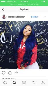 Black And Blue Weave Hairstyles Pin By Chaneldoll On Laid Hair Hair Styles Natural Hair Styles Hair