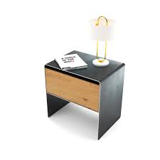 Nachttisch Mnmlsm Mystery Schwarz Grau Holz Metall Eiche Stahlzart Mobel Sitzbank Holz Eisenmobel Mobel Online Kaufen