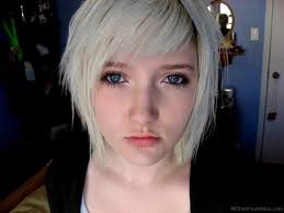 Cute emo hairstyle for short two colored pixie hair. Hairstyle Emo Hairstyle Girl Blonde