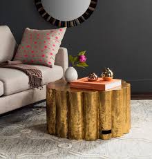 Fox3233a Coffee Tables Furniture By Safavieh Gold Coffee Table Drum Coffee Table Coffee Table