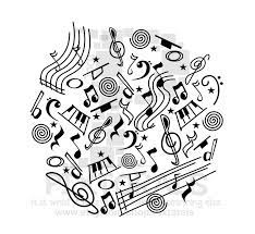 Music Doodle Png Transparent Background Eps File And Jpeg Clipart Line Art Vector Doodle Simbolos Para Tatuajes Musica