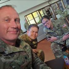 While school may be out for the summer, Kingsford Middle School teacher Mr.  John VanDusen is still hard at work, just in a different classroom. He's  currently serving at Camp Parks, California,