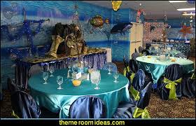 Well, for your next birthday party theme, how about incorporating these things into your party! Decorating Theme Bedrooms Maries Manor Mermaid Party Decorations Mermaid Party Ideas Mermaid Themed Birthday Party Ocean Theme Party Decorations Under The Sea Party Little Mermaid Birthday