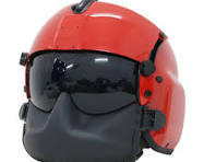 HGU-56P Helicopter Pilot Helmet with Dual lens and face shield airsoft ABS  replica red