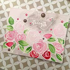 I Think This Is Card No5 Done With Altenewllc Bamboo Rose Stamp Set Told You I Am Obsessed On This One I Stamped Altenew Cards Floral Cards Cards Handmade