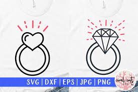 Download Heart Engagement Ring Graphic By Coralcutssvg Creative Fabrica