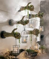Creepy Hands With Lanterns Set Of Two Halloween House Outdoor Halloween Halloween Outdoor Decorations