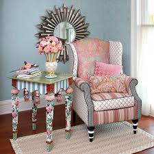 Marble Side Table Funky Painted Furniture Whimsical Furniture Whimsical Painted Furniture