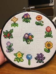 Stardew valley full pdf pattern booklet this pattern booklet includes over 200 individual cross stitch patterns! Fo Stardew Valley Flowers Crossstitch Cross Stitch Flowers Stardew Valley Cross Stitch Rose