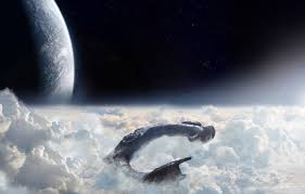 Wallpaper Stars Clouds Light Ship Planet The Sky Prometheus Images For Desktop Section Fantastika Download