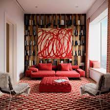 Axis Mundi Architects Interior Designers New York Chicago San Francisco Axis Mundi Design New York Living Room Red Interior Design 432 Park Avenue