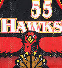 The hawks compete in the national basketball association (nba). Dikembe Mutombo 55 Atlanta Hawks Nba Swingman Mitchell Ness