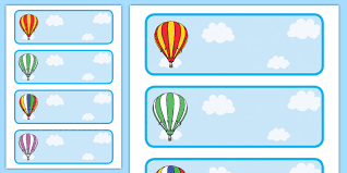 Find & download free graphic resources for label. Free Editable Labels Drawer Peg Name Striped Hot Air Balloons