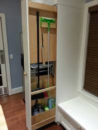 Having a broom closet might be a very dull thing that you can have in your house. Kitchen Broom Pull Out But I Would Have That As A Slim Cupboard By The Back Door Diy Kitchen Storage Broom Storage Broom Cupboard