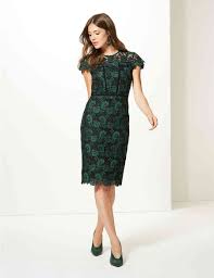 Lace Cap Sleeve Bodycon Dress M S Collection M S Bodycon Dress With Sleeves Dresses Midi Dress Bodycon