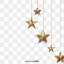 Golden Star Dangle Blue Walls Decorate The Gold Clipart Meteor Gold Png And Vector With Transparent Background For Free Download Star Background Hanging Stars Prints For Sale