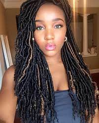 Our Best Selling Custom Made Crochet Goddess Locs Black Brown Honey Blonde Mix Get Yours Today At Ww Faux Locs Hairstyles Locs Hairstyles Gorgeous Hair
