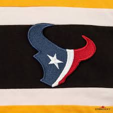 Football with the houston texans logo on the field during the nfl game between the. Houston Texans Patch Nfl Sports Team Emblem Size 3 6 X 3 6 Inches Embrosoft