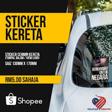 Check spelling or type a new query. Sticker Kereta Berkhidmat Untuk Negara Shopee Malaysia