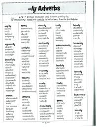 Check spelling or type a new query. Adverbs Descriptive Writing Grammar And Vocabulary