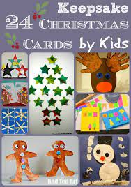 Kids can make each card unique by drawing and coloring different designs for the christmas ornament and printing the letters in their own style. Christmas Card Ideas For Kids Red Ted Art Make Crafting With Kids Easy Fun