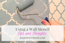 We are all at different skill levels, keep it civil or move along! Using A Wall Stencil My Pear Tree Home