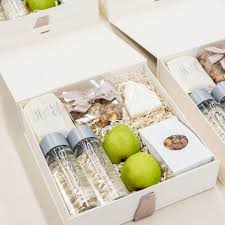 Our favorite wedding welcome bag ideas for out of town guests your welcome bag is just one more opportunity to thank your guests. Wedding Welcome Boxes Wedding Gift Boxes For Guests
