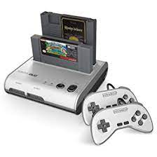 You'll receive email and feed alerts when new items arrive. Amazon Com Retro Bit Retro Duo 2 In 1 Console System For Original Nes Snes Super Nintendo Games Silver Black Video Games