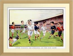 Captains Courageous Vintage Rugby Print Zazzle Com Rugby Art Rugby Illustration Poster Prints