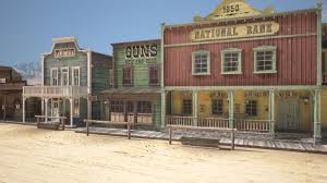 Western Town 3d Model Cgstudio Western Town Old Western Towns 3d Model Architecture