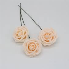 With chic appearance, vibrant color usages: Artificial Wedding Flowers Blush Pink Rose 50 Bulk Vanrina