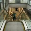 Man steals phone on escalator (funny meme). 1