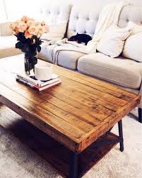 Neutral Home Interior Reclaimed Wood Coffee Table Living Room Decor Light Grey Sofa Grey Couch Coffee Tabl Coffee Table Wood Living Room Wood Coffee Table