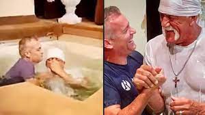 Wrestling legend Hulk Hogan gets baptised at 70 years old and dedicates his  life to Jesus