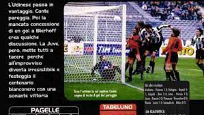 Haftasında deplasmanda udinese ile karşı karşıya geldi. Juve Udinese Victorias A Recordar Juventus