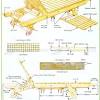 Use a saw to cut the pieces of wood that will be needed for the patio chaise lounge chair. 1