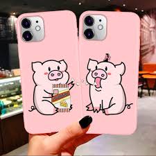 Soft Phone Case For Iphone 11 Pro Max Cartoon Pig Print Pink Sale Phonesep Com Pig Print Iphone Cases Bff Phone Cases
