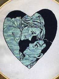 Aida 14, cream 167w x 164h stitches size(s): Clutter Experimental Yuri On Ice Piece I Made Way Too Big