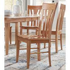 Our american craftsman are trained in the amish traditional methods of old time furniture builders and hand craft our dining tables using heavy duty table slide. Amish Natural Cherry Dining Room Side Chair Bernie Phyl S Furniture By Daniel S Amish Furniture