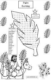 It is the day that we remember and celebrate the day jesus entered into jerusalem as savior and king. Palm Sunday Word Seach Puzzle Easter Sunday School Sunday School Activities Palm Sunday Crafts