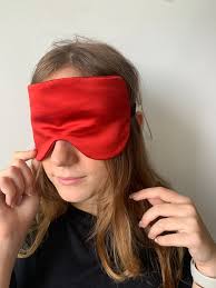 100% Natural Mulberry Silk Handmade Thin Layer Sleep Eye Mask Scrunchies  Set Christmas Gift