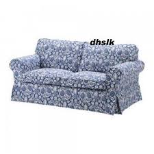 Ikea Ektorp 2 Seat Sofa Cover Klintbo Blue Loveseat Slipcover Floral Bezug Blue Loveseat Love Seat Loveseat Slipcovers