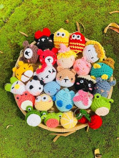 Móc khoá len handmade/ Móc khoá mini nhiều hình ngộ nghĩnh( ảnh shop chụp)  | Lazada Việt Nam