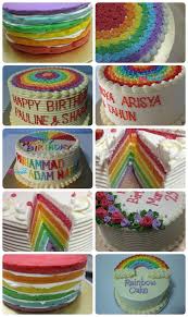 Kami juga lupa dengan bendera anda!! Rainbow Cake Dapur Ibucergas Com