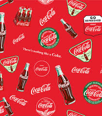 Officially licensed coca cola 100% cotton fabric. Pin On Fabric Finds