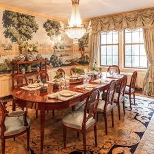 Velvet drapery, custom window curtain panels,living room curtains, dining room curtains, bedroom curtains. Traditional Dining Room Formal Curtains Persian Oriental Rug The Glam Pad