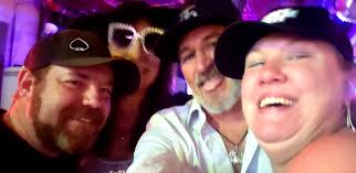 Junkin with Compass Bank ladies and their friends